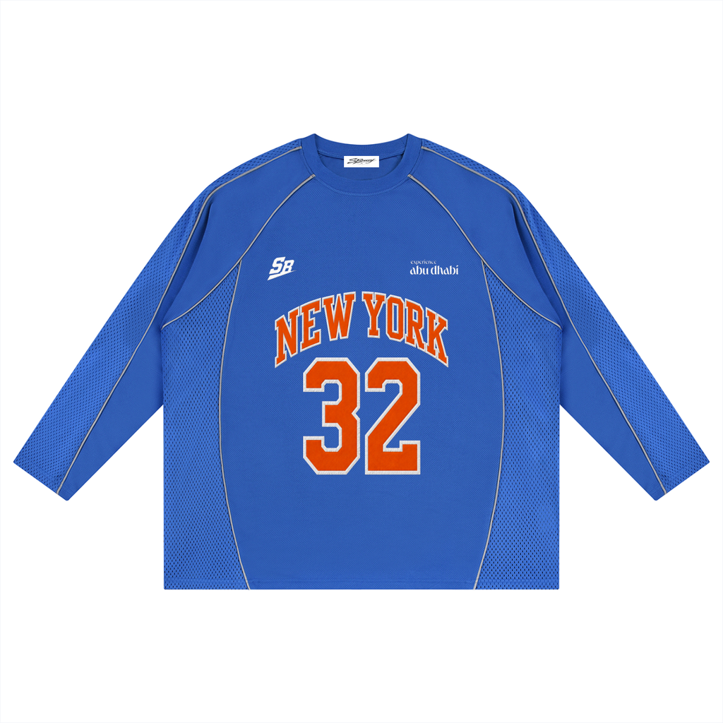 Karl Anthony Towns Sbreezy Knicks Paneled Raglan Soccer Jersey