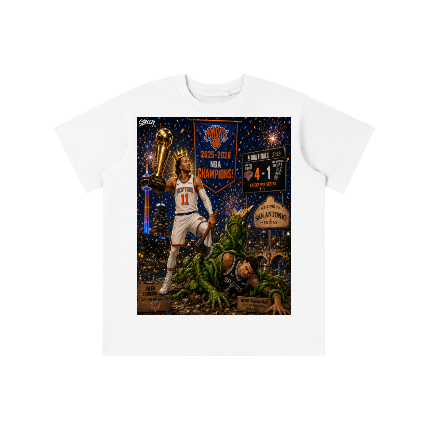 Jalen and the beanstalk alien Kids' T-shirt