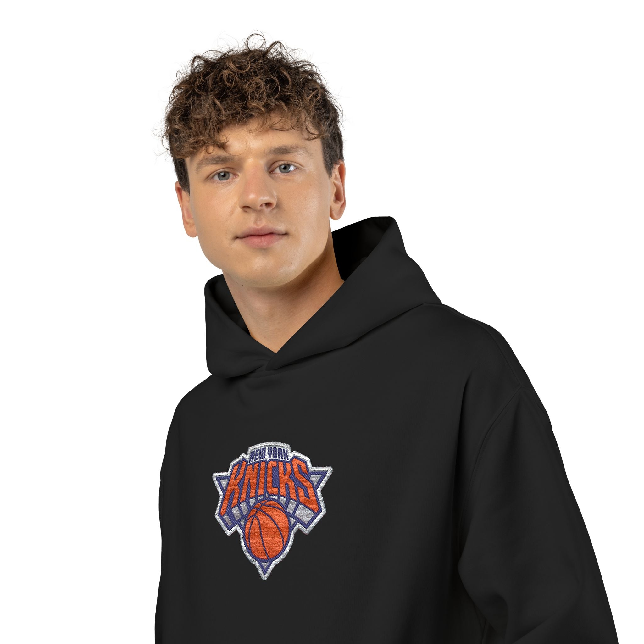 New York Knicks Logo Hoodie - Relaxed Streetwear Pullover