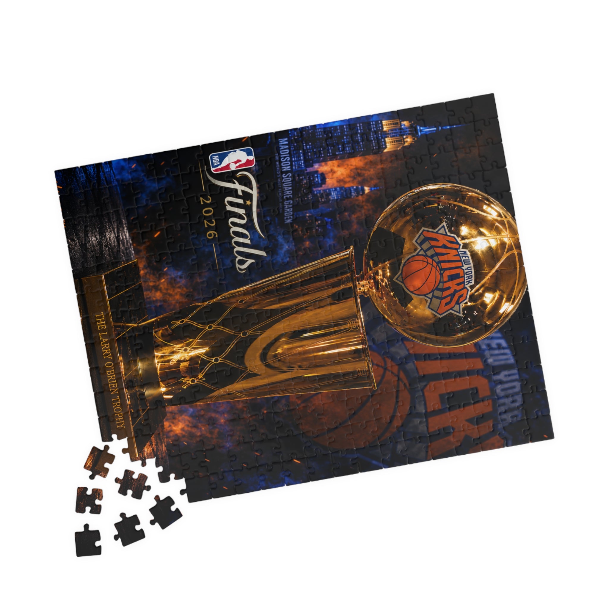NBA Finals Trophy Puzzle — Basketball Championship Jigsaw (110/252/520/1014 pcs)