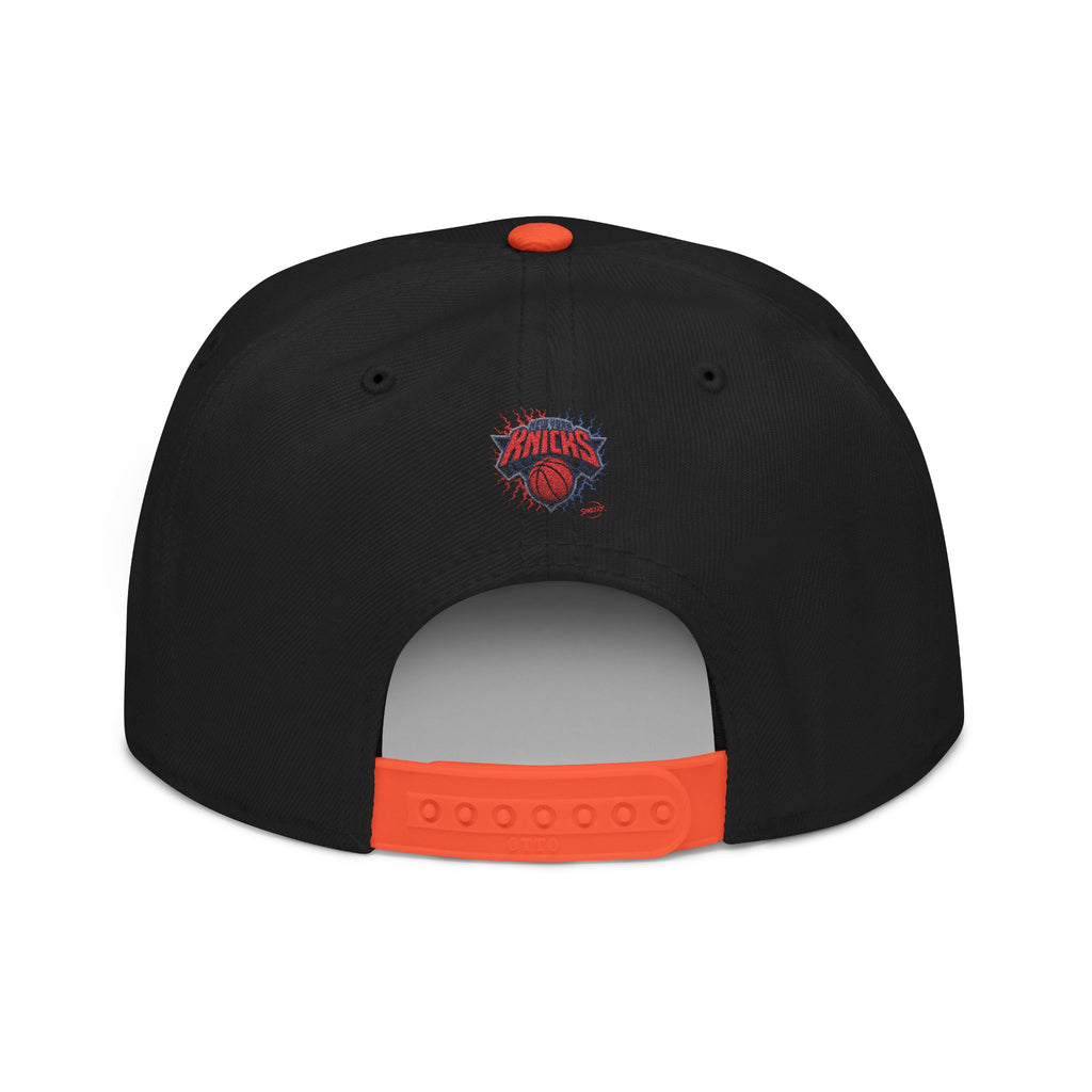 New York Knicks Embroidered Snapback Hat — Retro Team Logo Cap
