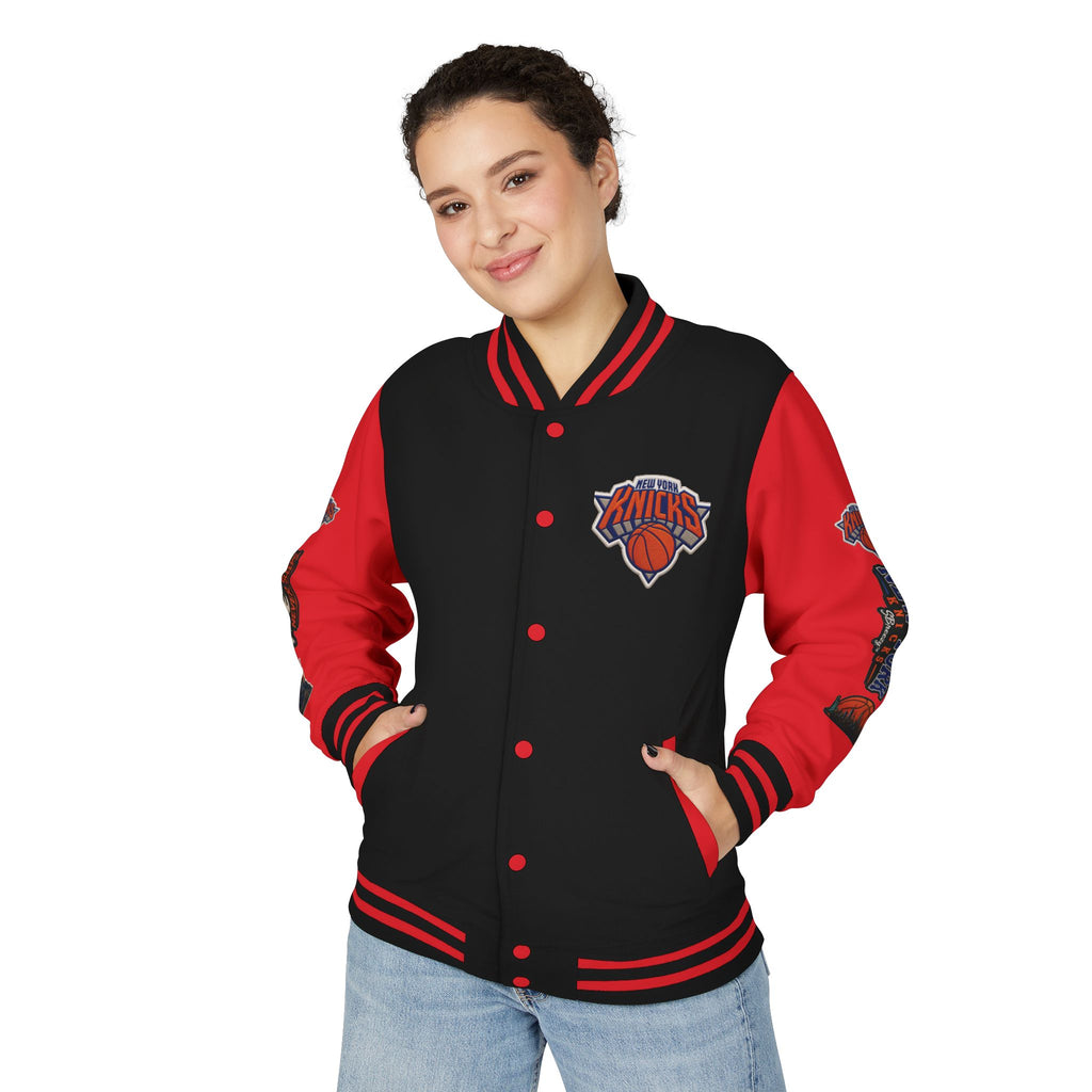 Letterman Jacket — 'The City Never Sleeps' New York Knicks Varsity Jacket