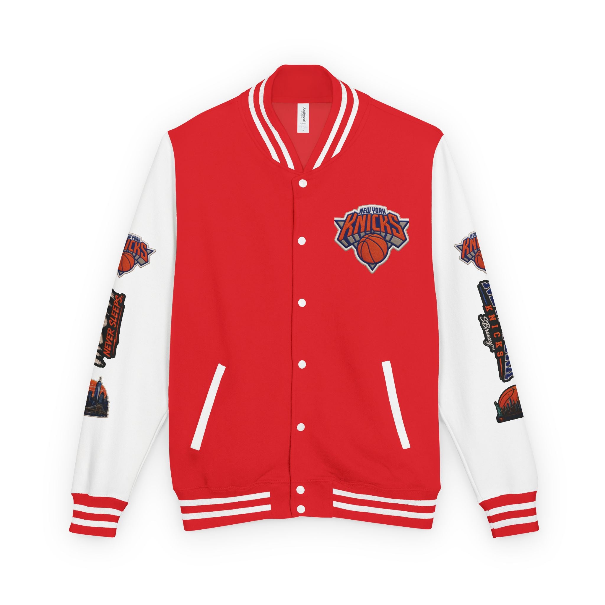 Letterman Jacket — 'The City Never Sleeps' New York Knicks Varsity Jacket