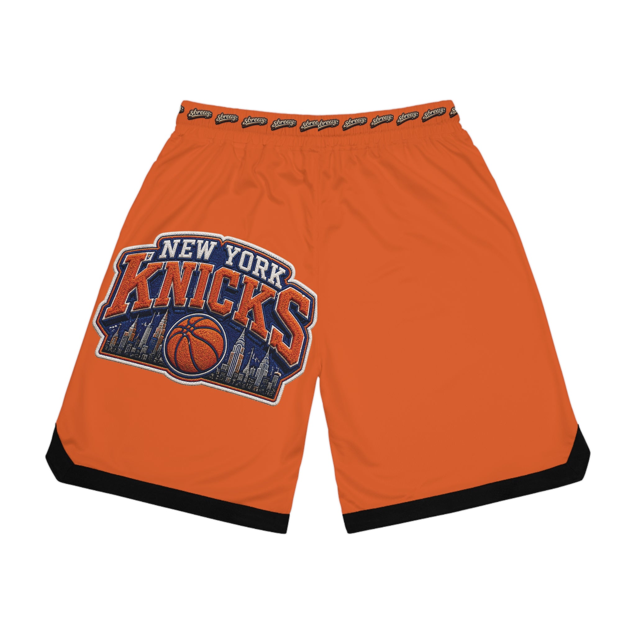 Knicks Forever Basketball Shorts — Orange NYC Liberty Rib Shorts