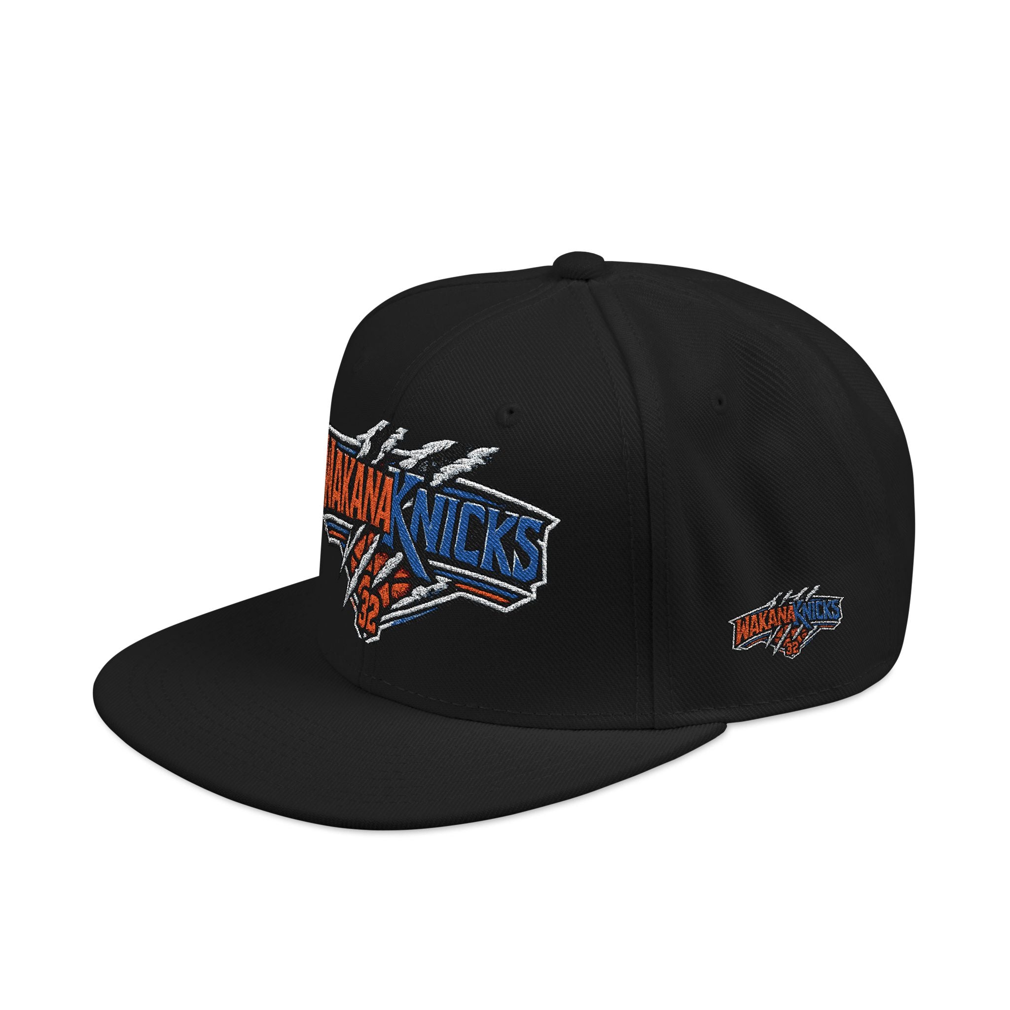 New York Knicks Embroidered Snapback Hat — Retro Team Logo Cap
