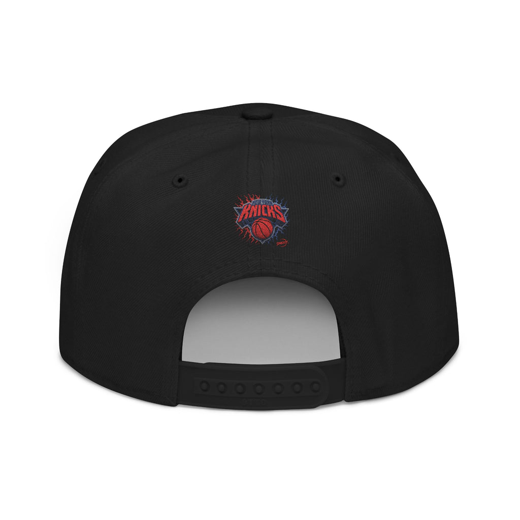 New York Knicks Embroidered Snapback Hat — Retro Team Logo Cap