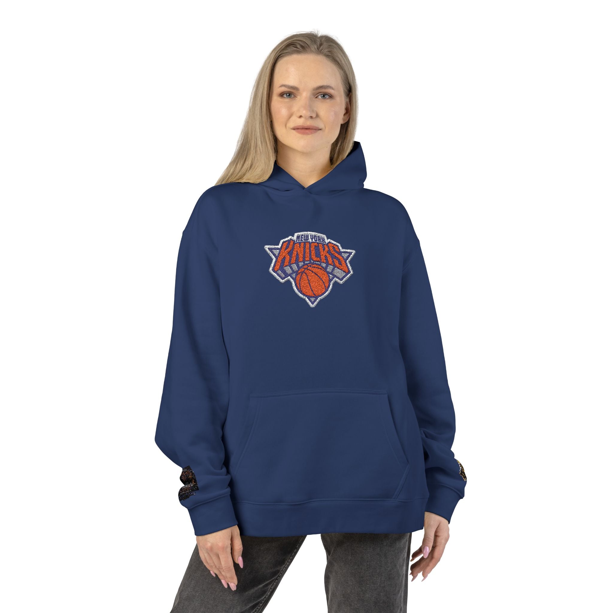 New York Knicks Logo Hoodie - Relaxed Streetwear Pullover