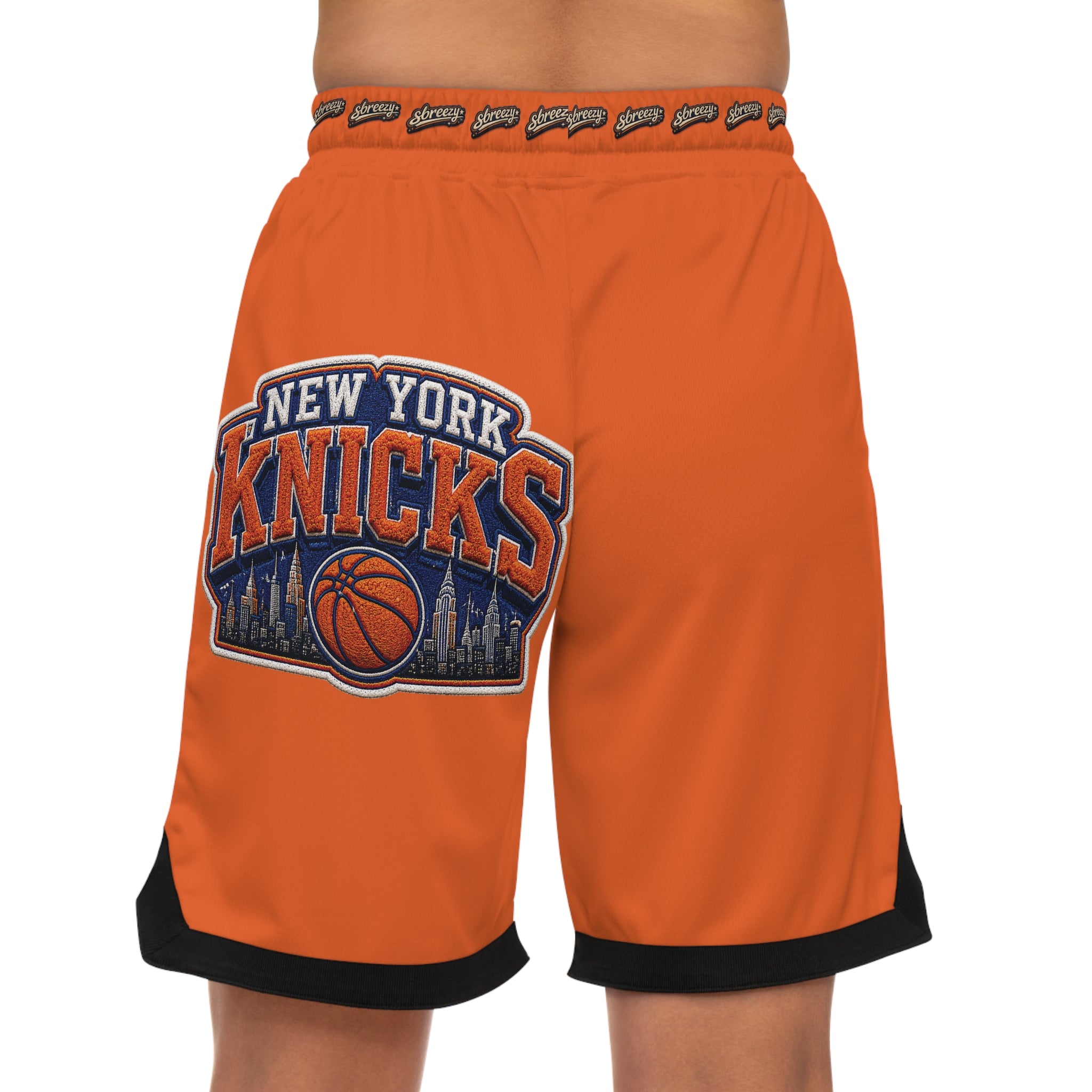 Knicks Forever Basketball Shorts — Orange NYC Liberty Rib Shorts