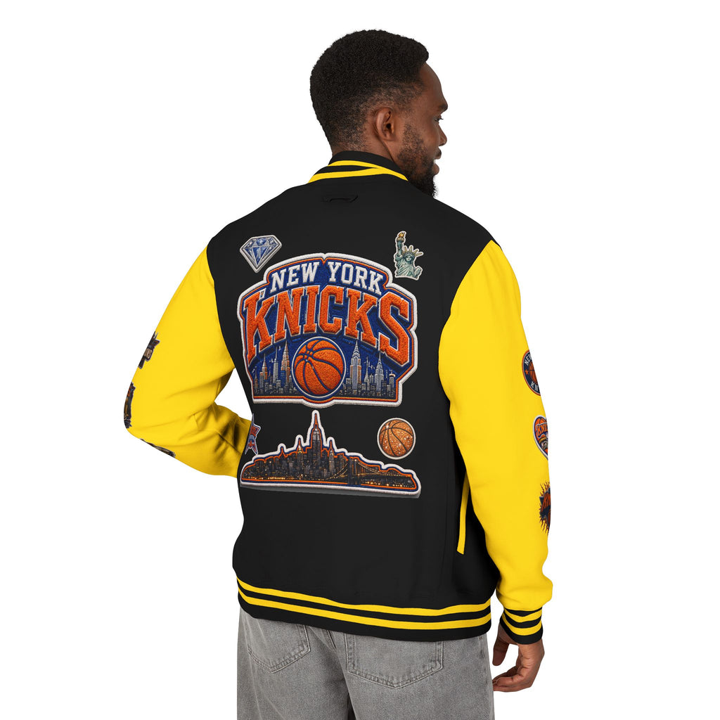 Knicks Patch Letterman Jacket — New York Basketball Varsity Jacket