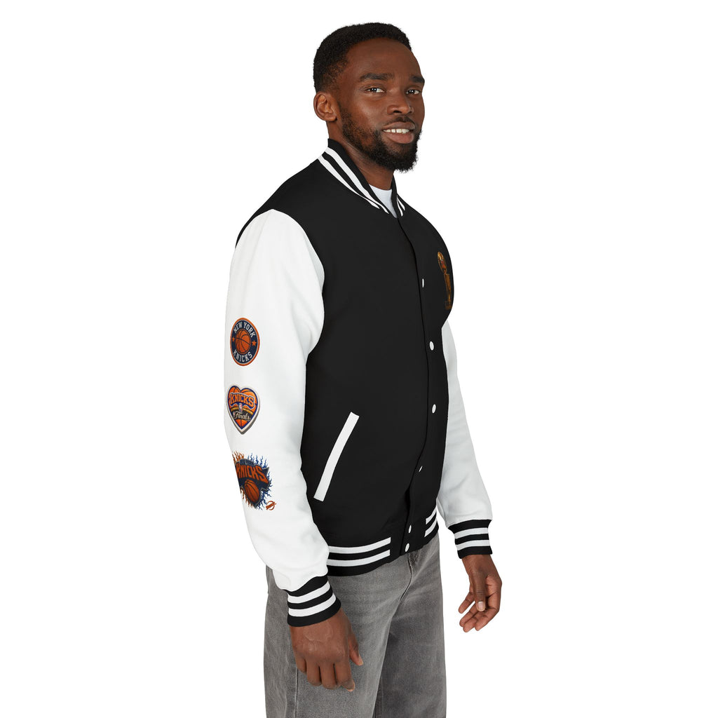 Knicks Patch Letterman Jacket — New York Basketball Varsity Jacket