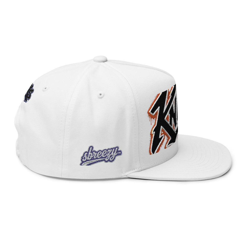 Knicks Embroidered Flat Bill Cap — Streetwear Snapback Hat