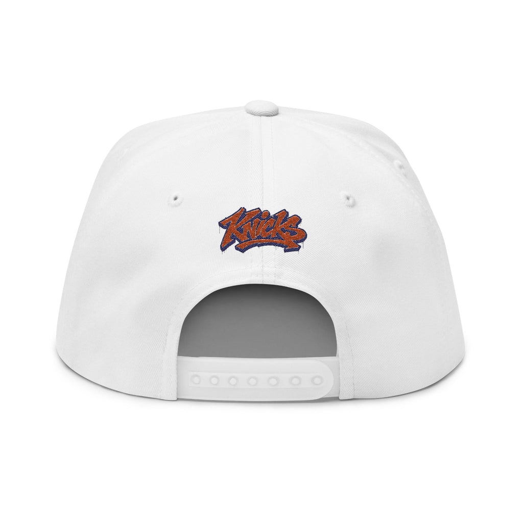Knicks Embroidered Flat Bill Cap
