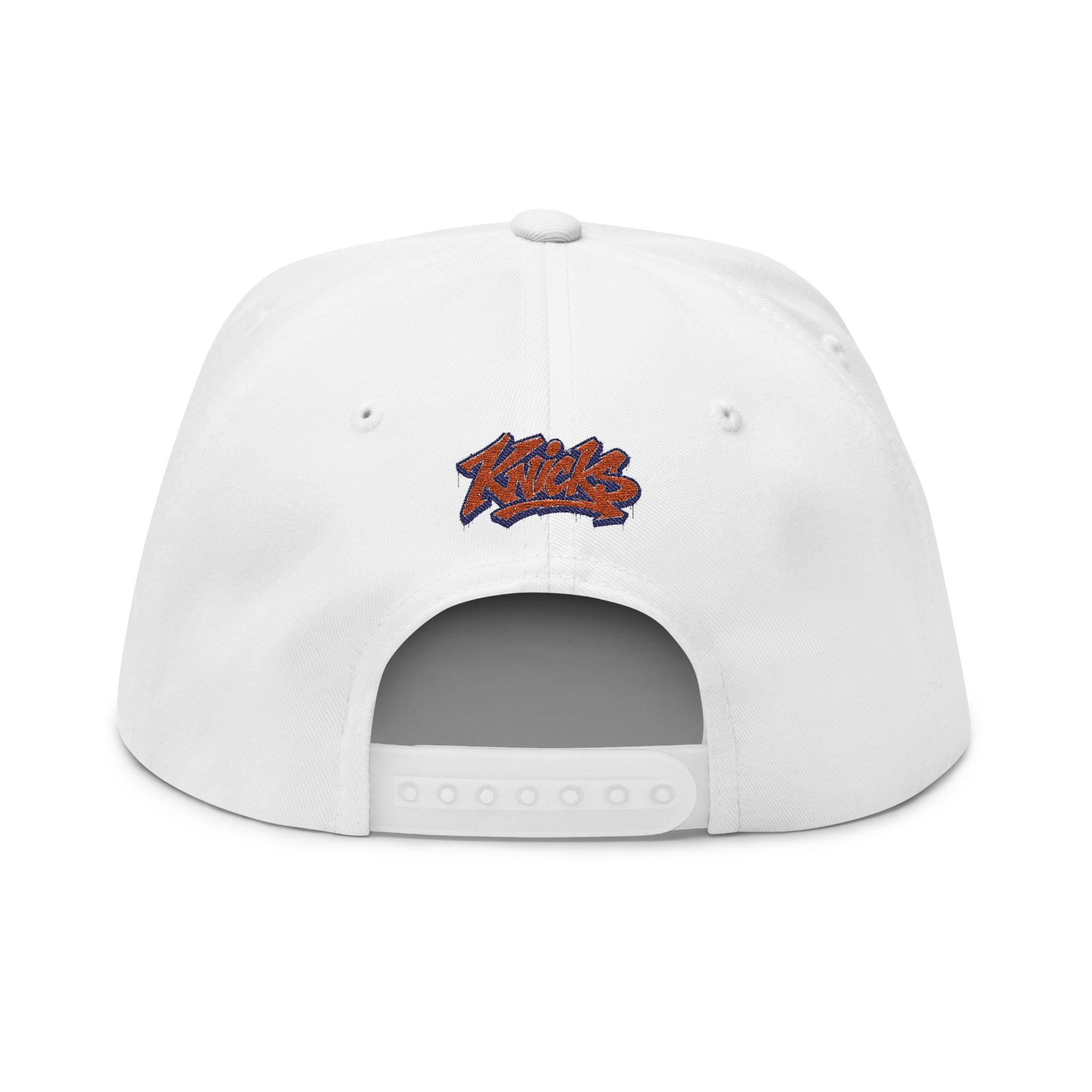 Knicks Embroidered Flat Bill Cap