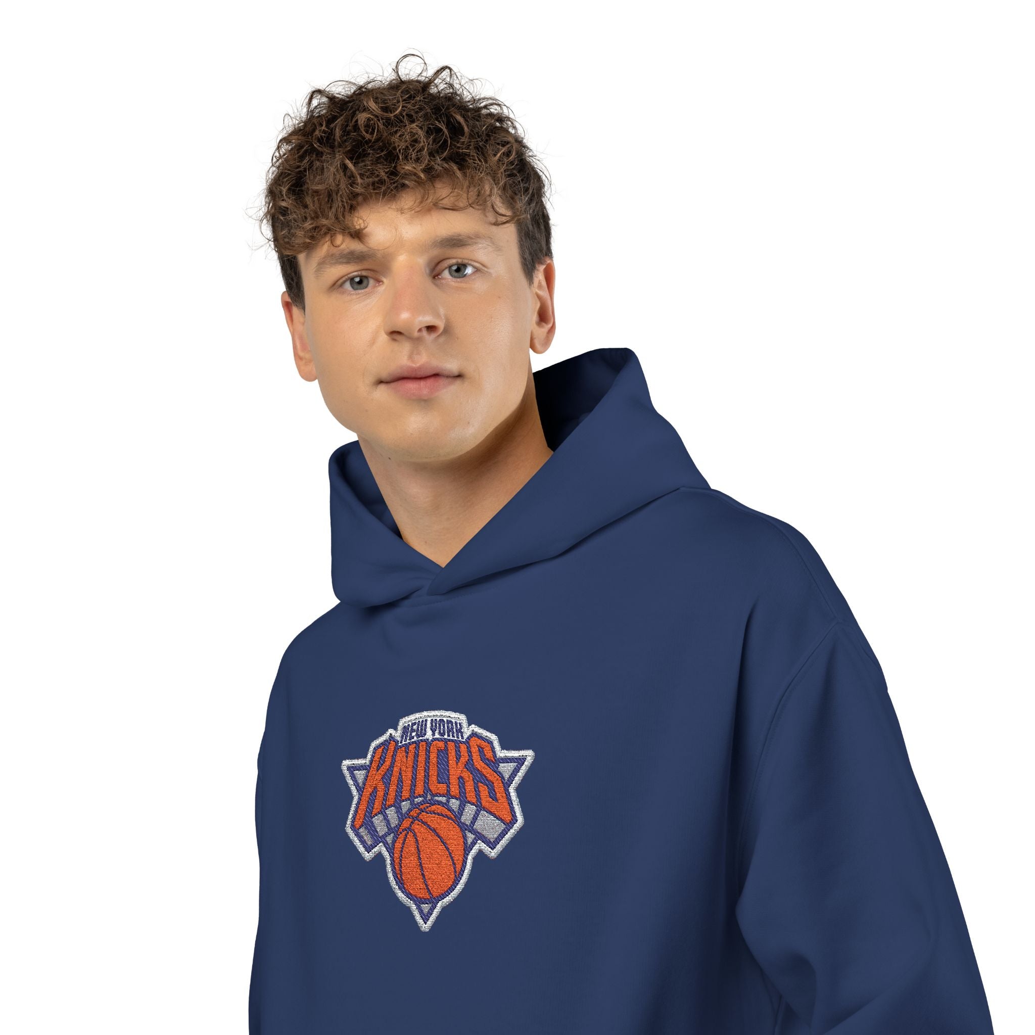 New York Knicks Logo Hoodie - Relaxed Streetwear Pullover