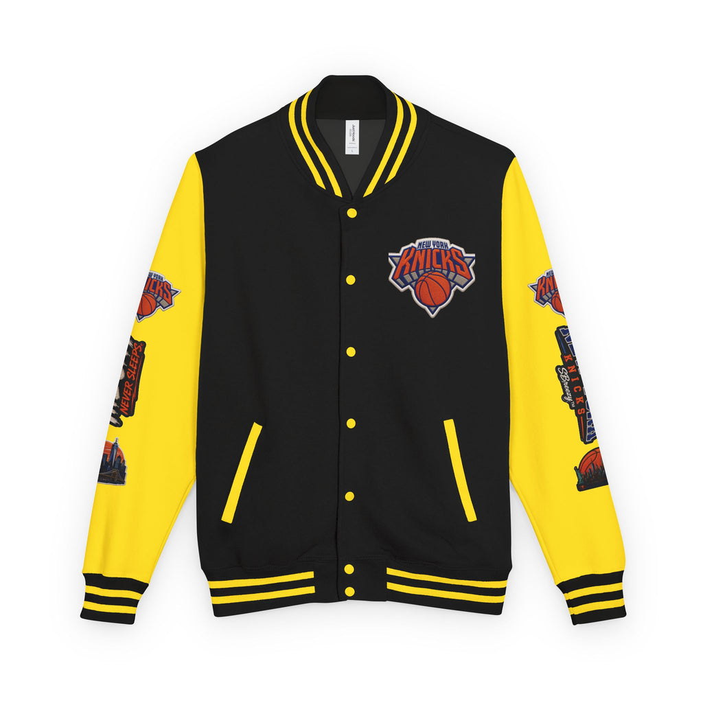 Letterman Jacket — 'The City Never Sleeps' New York Knicks Varsity Jacket