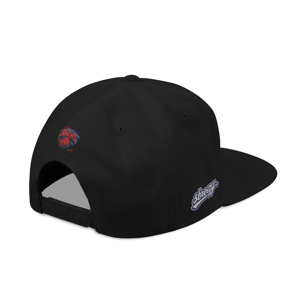 New York Knicks Embroidered Snapback Hat — Retro Team Logo Cap