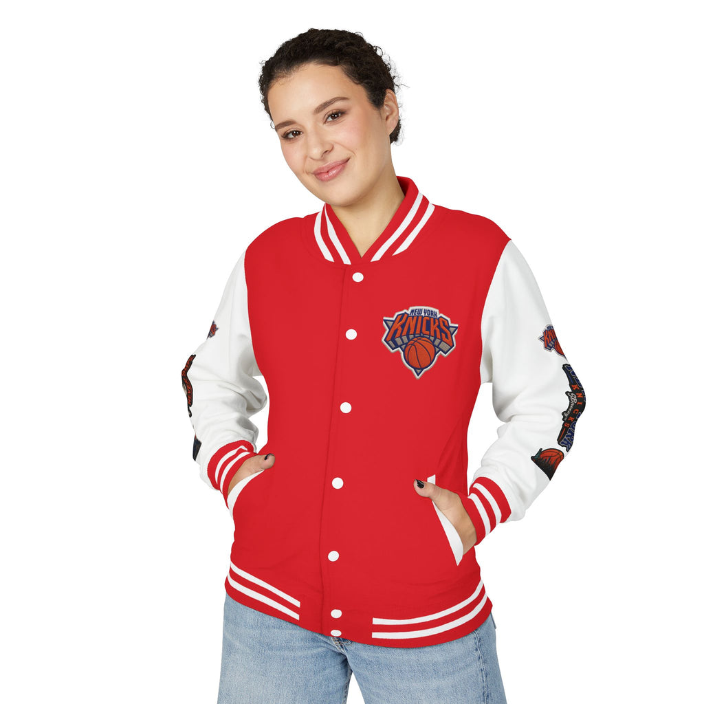 Letterman Jacket — 'The City Never Sleeps' New York Knicks Varsity Jacket