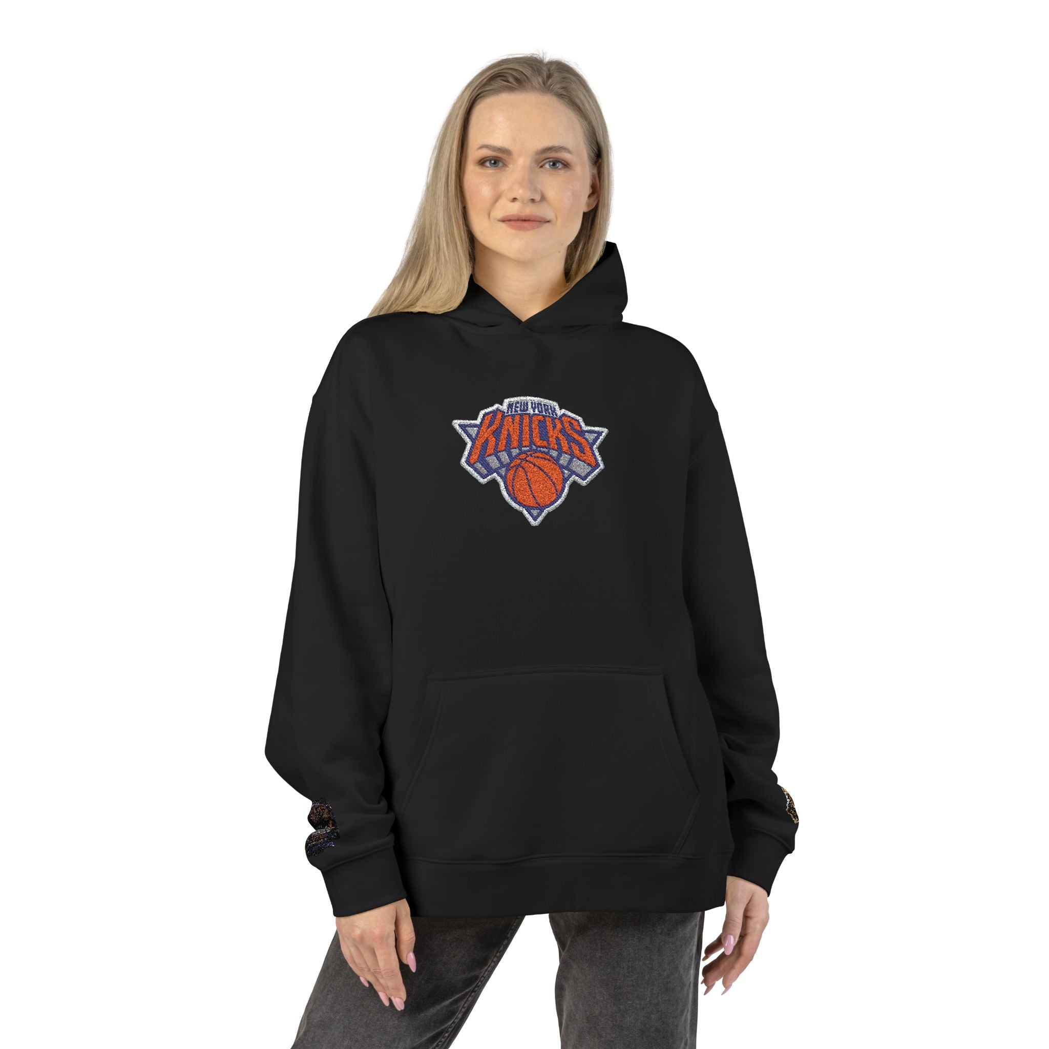 New York Knicks Logo Hoodie - Relaxed Streetwear Pullover