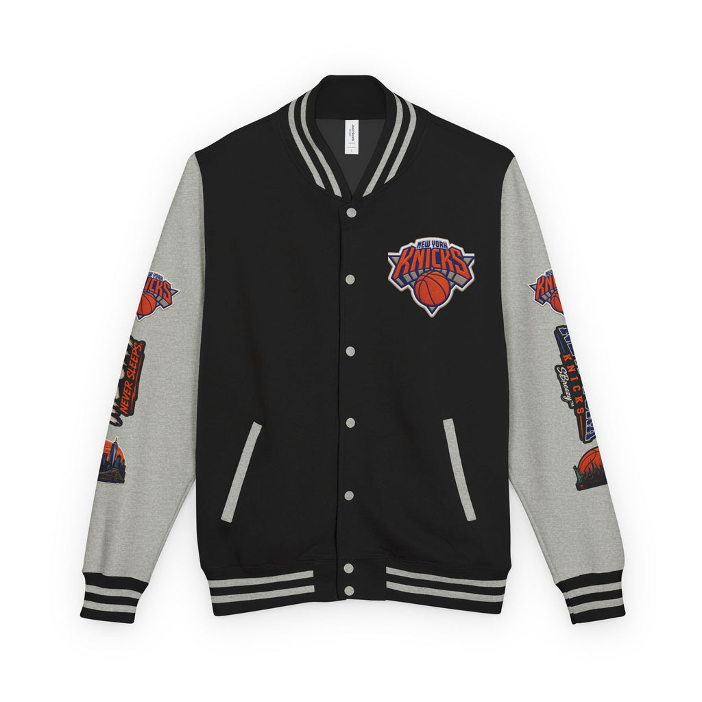 Letterman Jacket — 'The City Never Sleeps' New York Knicks Varsity Jacket
