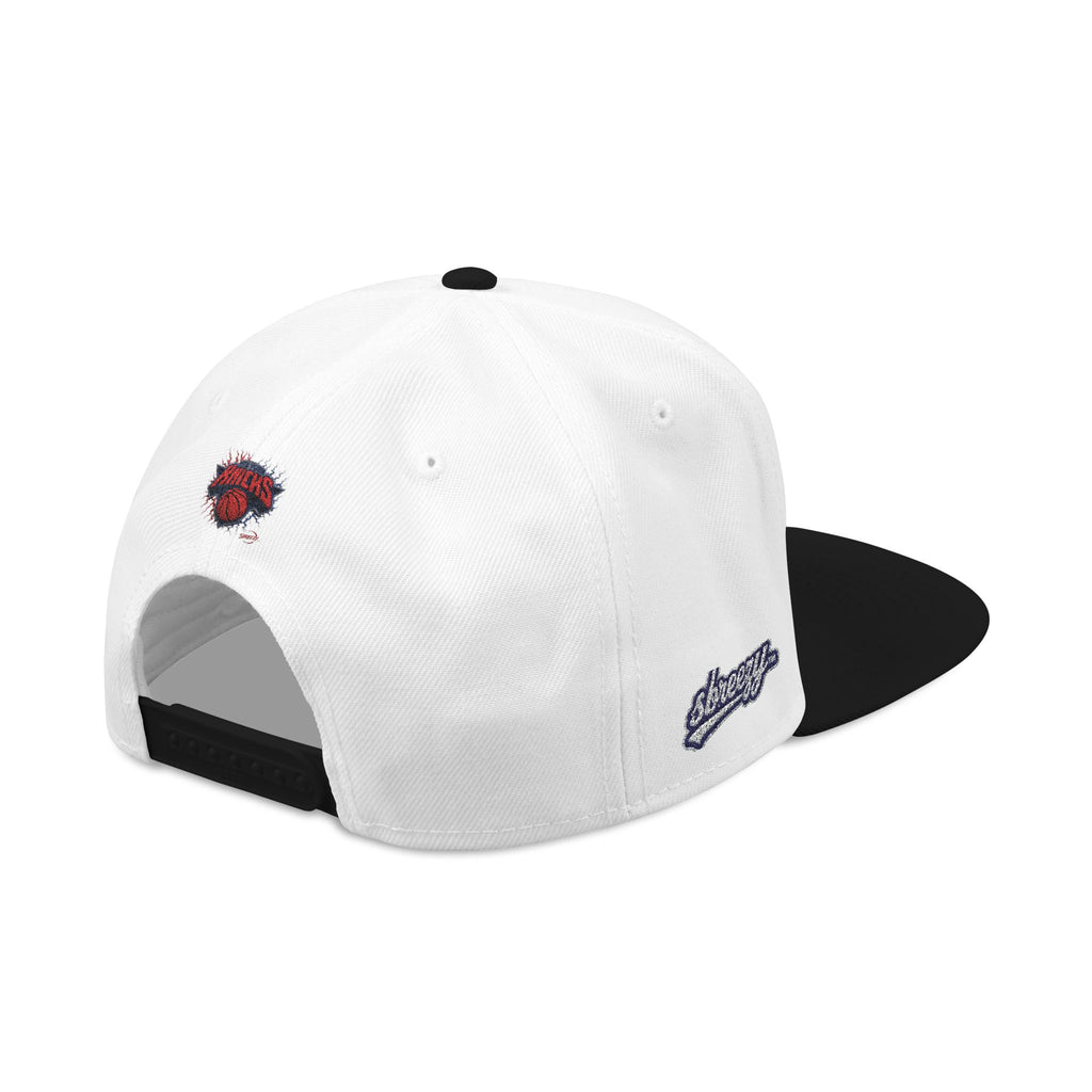 New York Knicks Embroidered Snapback Hat — Retro Team Logo Cap