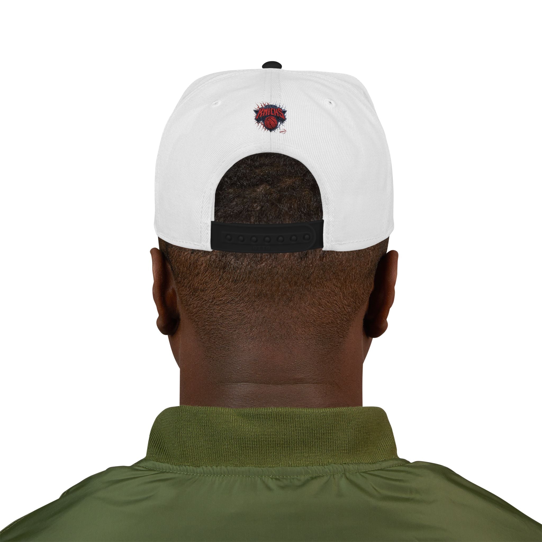 New York Knicks Embroidered Snapback Hat — Retro Team Logo Cap