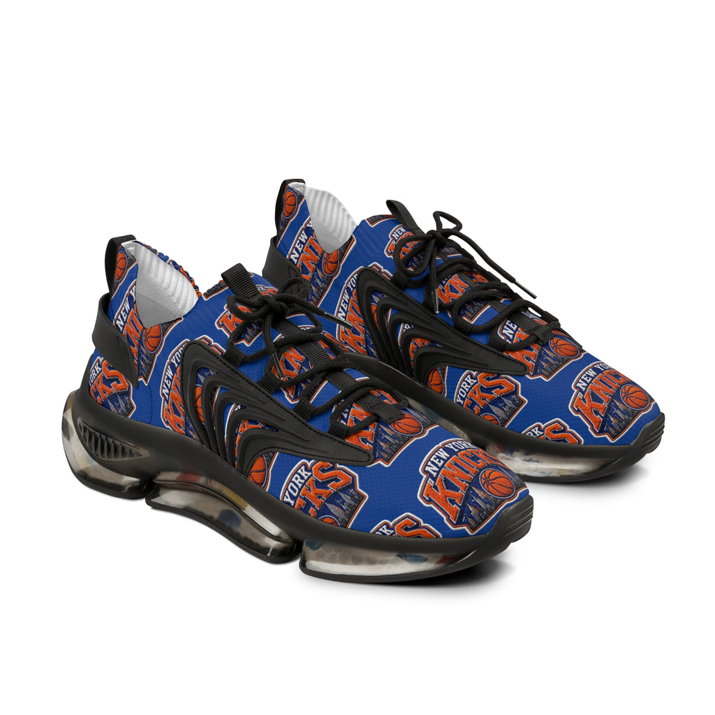 Knicks Basketball Mesh Sneakers — Men's Team Logo Athletic Shoes