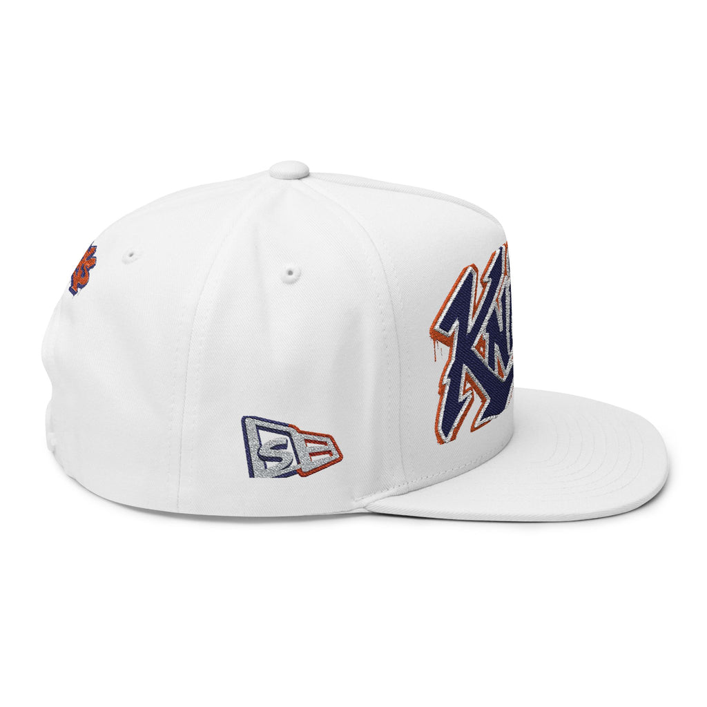 Knicks Embroidered Flat Bill Cap