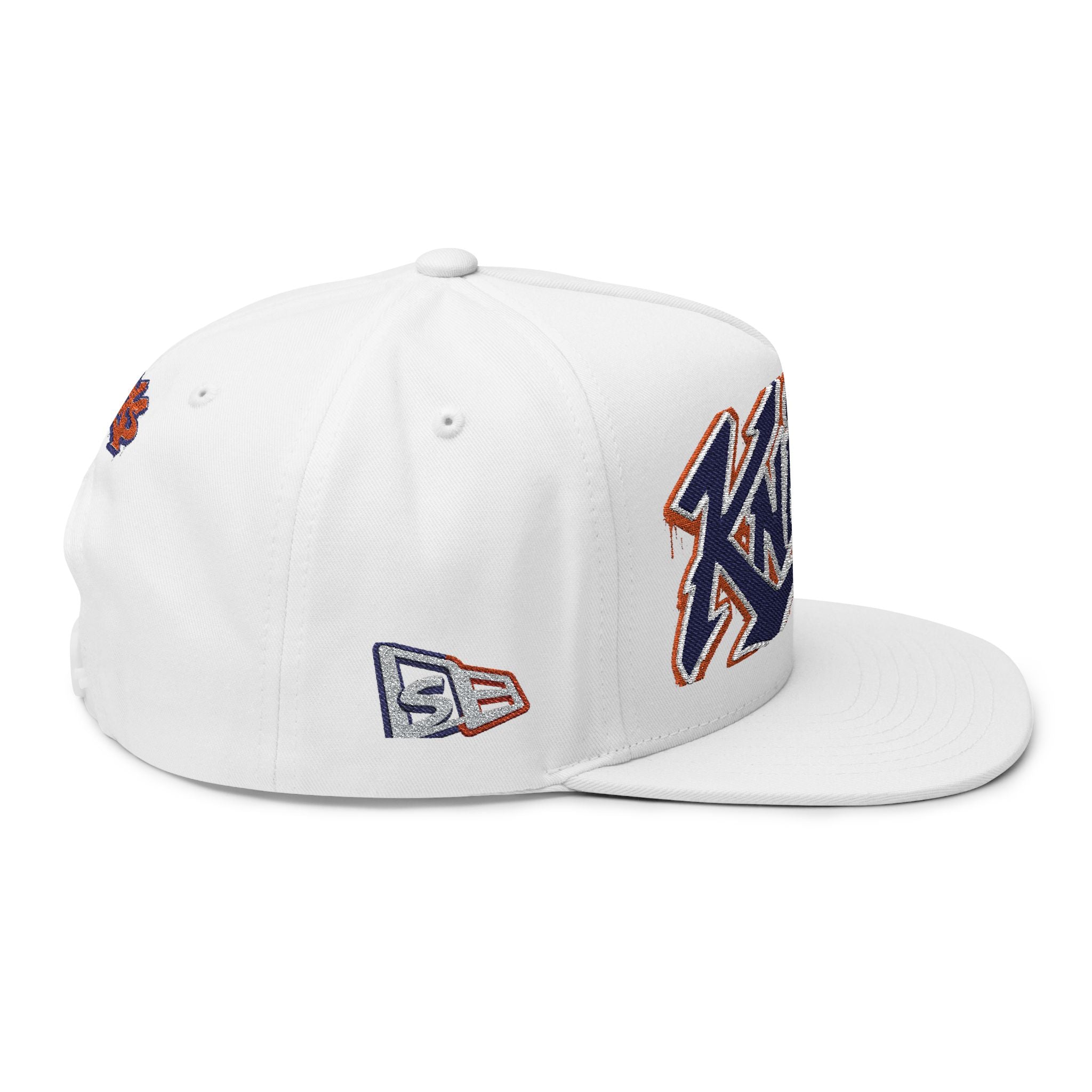 Knicks Embroidered Flat Bill Cap