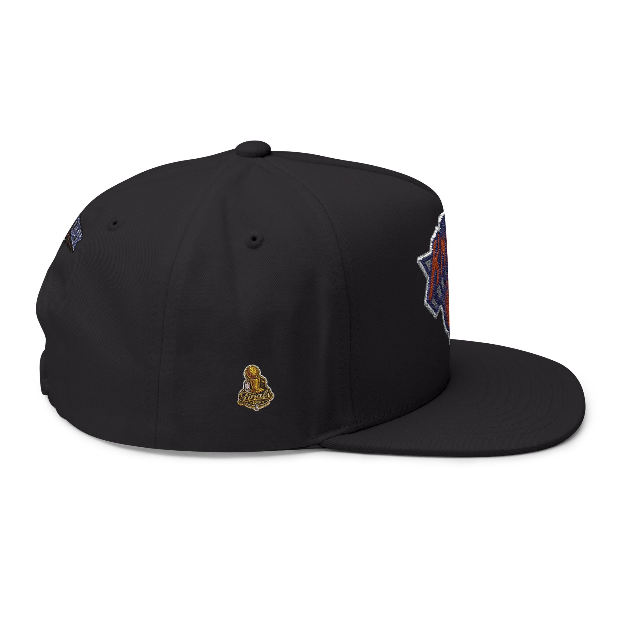 New York Knicks Embroidered Flat Bill Cap — NBA Basketball Snapback