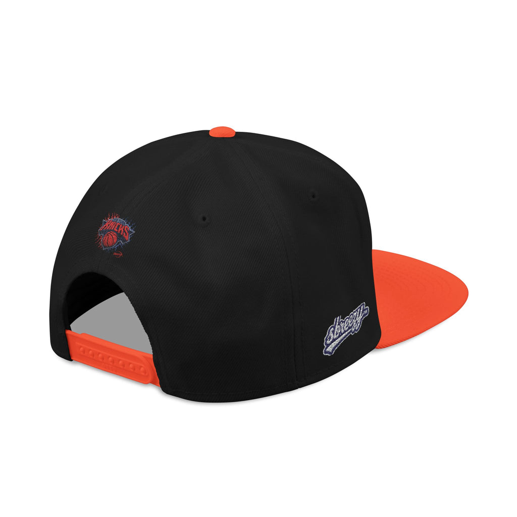 New York Knicks Embroidered Snapback Hat — Retro Team Logo Cap