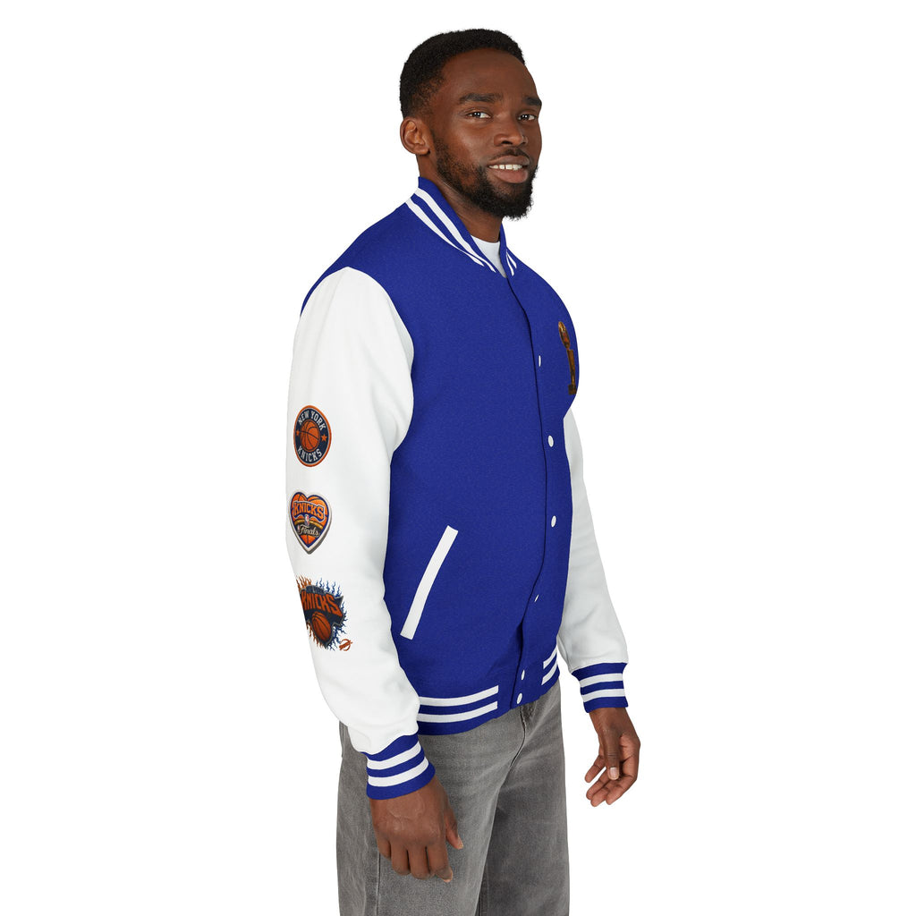 Knicks Patch Letterman Jacket — New York Basketball Varsity Jacket