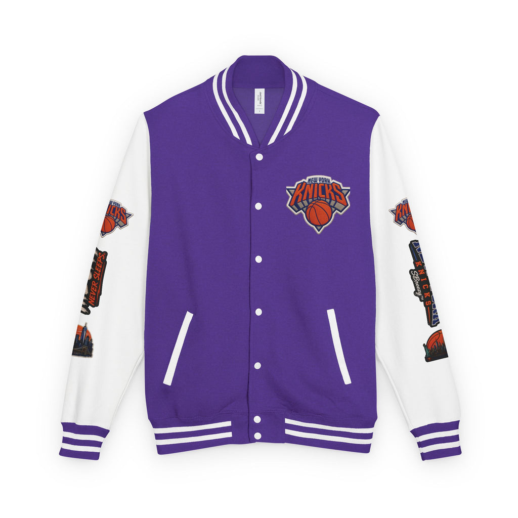 Letterman Jacket — 'The City Never Sleeps' New York Knicks Varsity Jacket