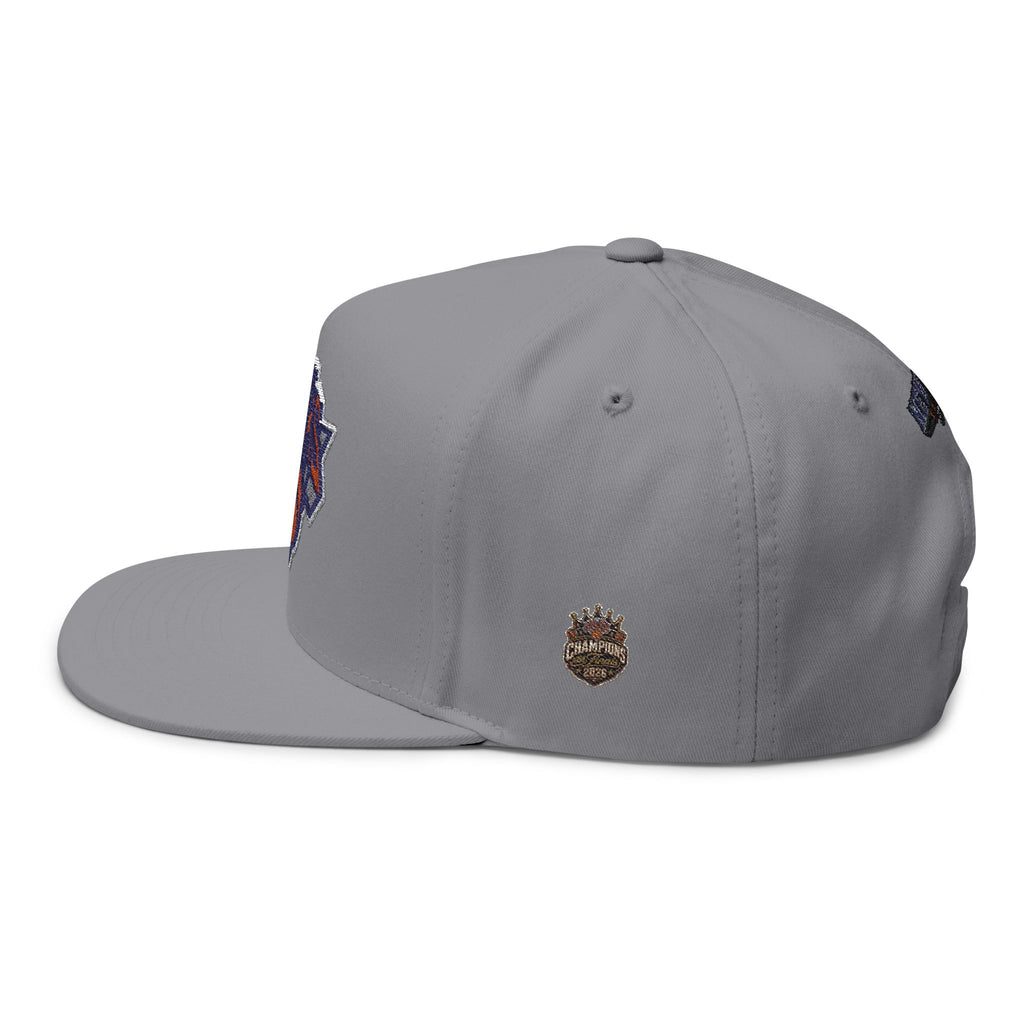 New York Knicks Embroidered Flat Bill Cap — NBA Basketball Snapback