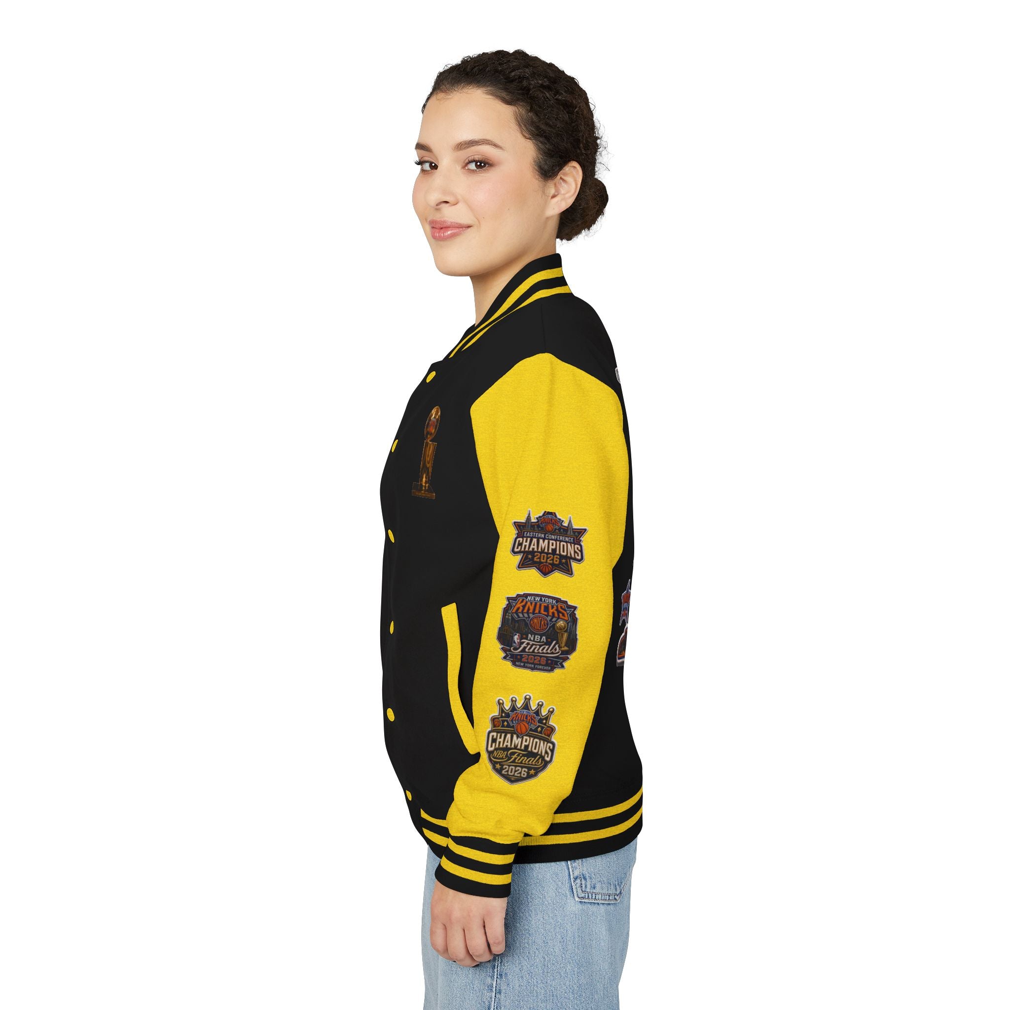 Knicks Patch Letterman Jacket — New York Basketball Varsity Jacket