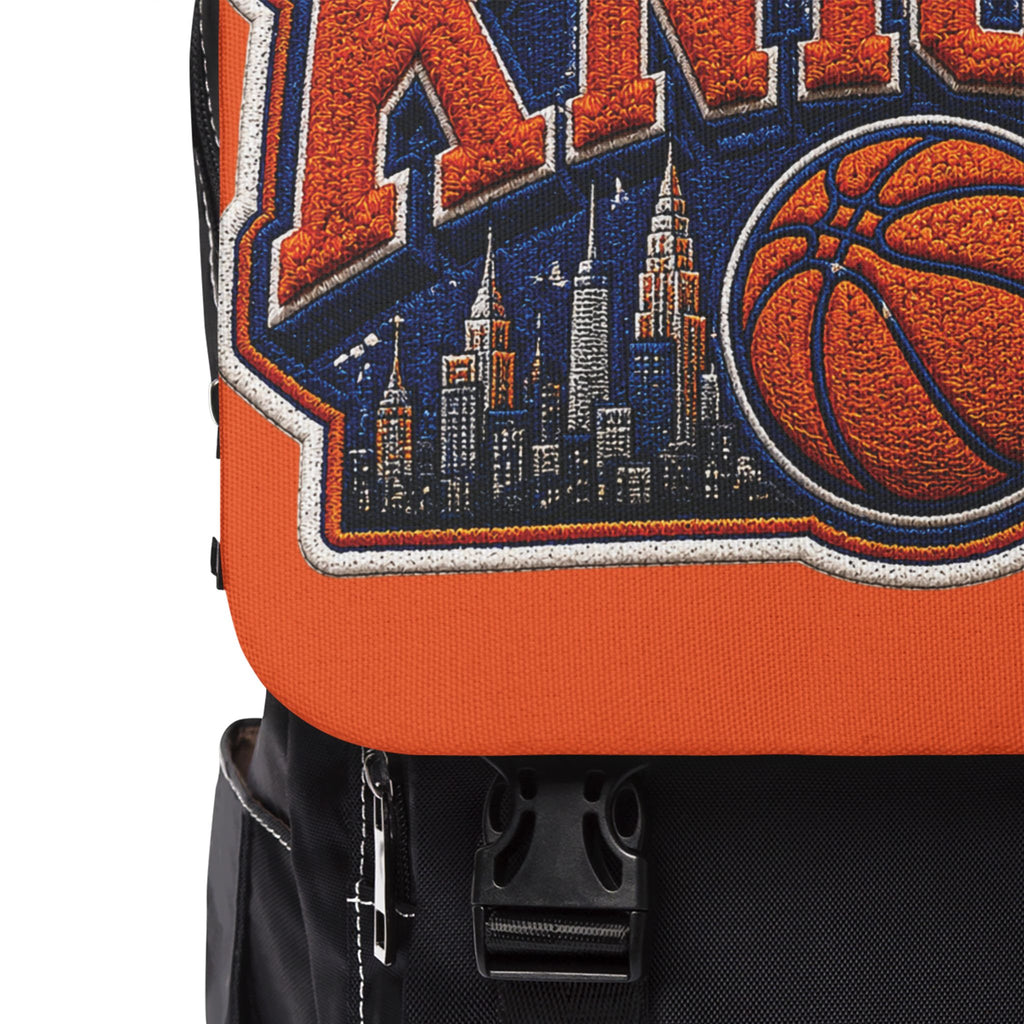 New York Knicks Logo Shoulder Backpack — Casual NBA Fan School Bag