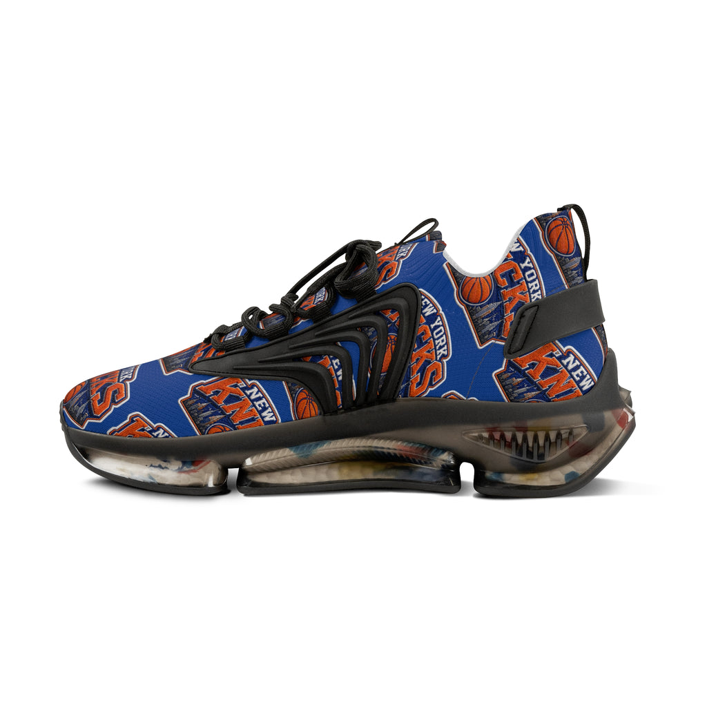 Knicks Basketball Mesh Sneakers — Men's Team Logo Athletic Shoes