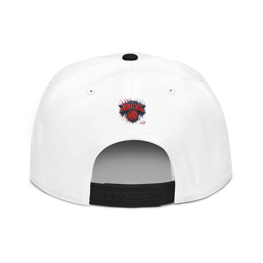 New York Knicks Embroidered Snapback Hat — Retro Team Logo Cap