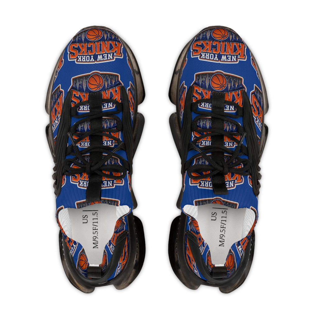Knicks Basketball Mesh Sneakers — Men's Team Logo Athletic Shoes