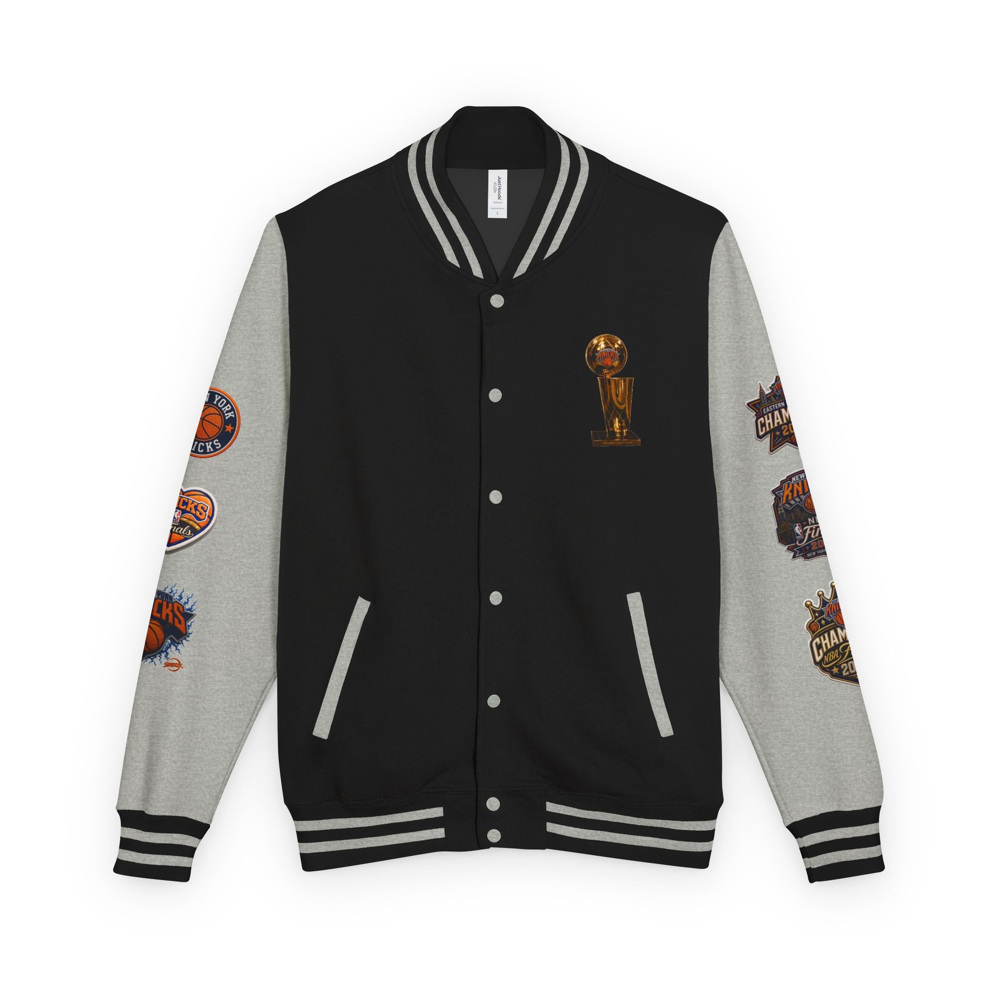 Knicks Patch Letterman Jacket — New York Basketball Varsity Jacket
