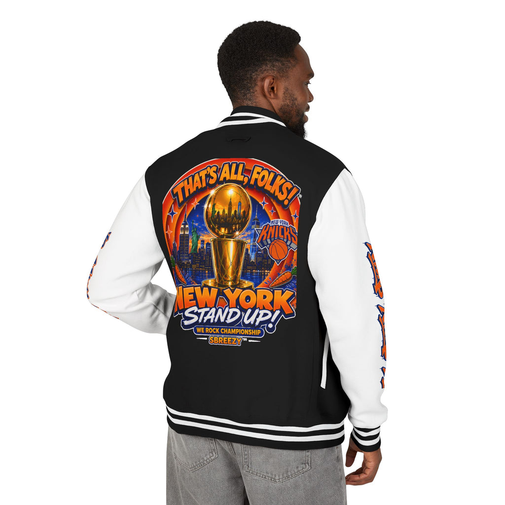 Knicks Championship Letterman Jacket — "That's All, Folks!" New York Stand Up