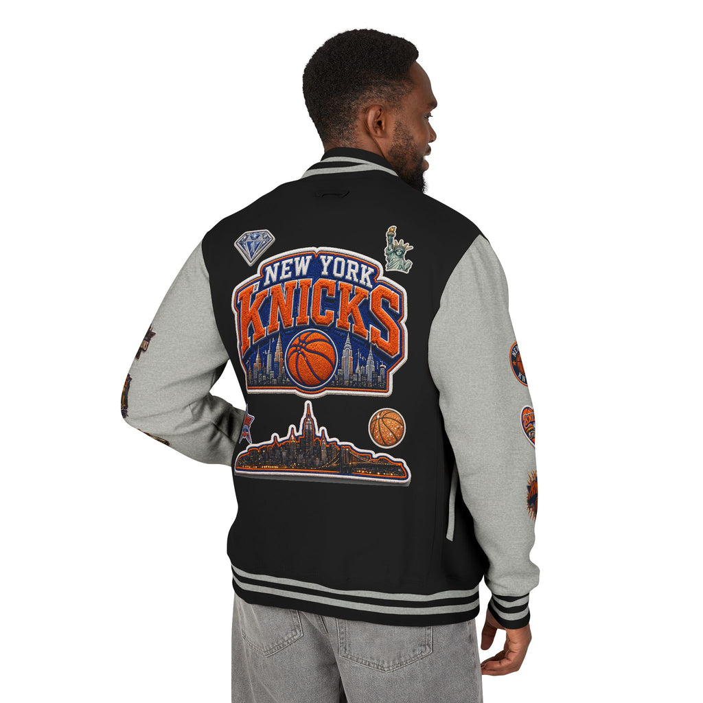 Knicks Patch Letterman Jacket — New York Basketball Varsity Jacket