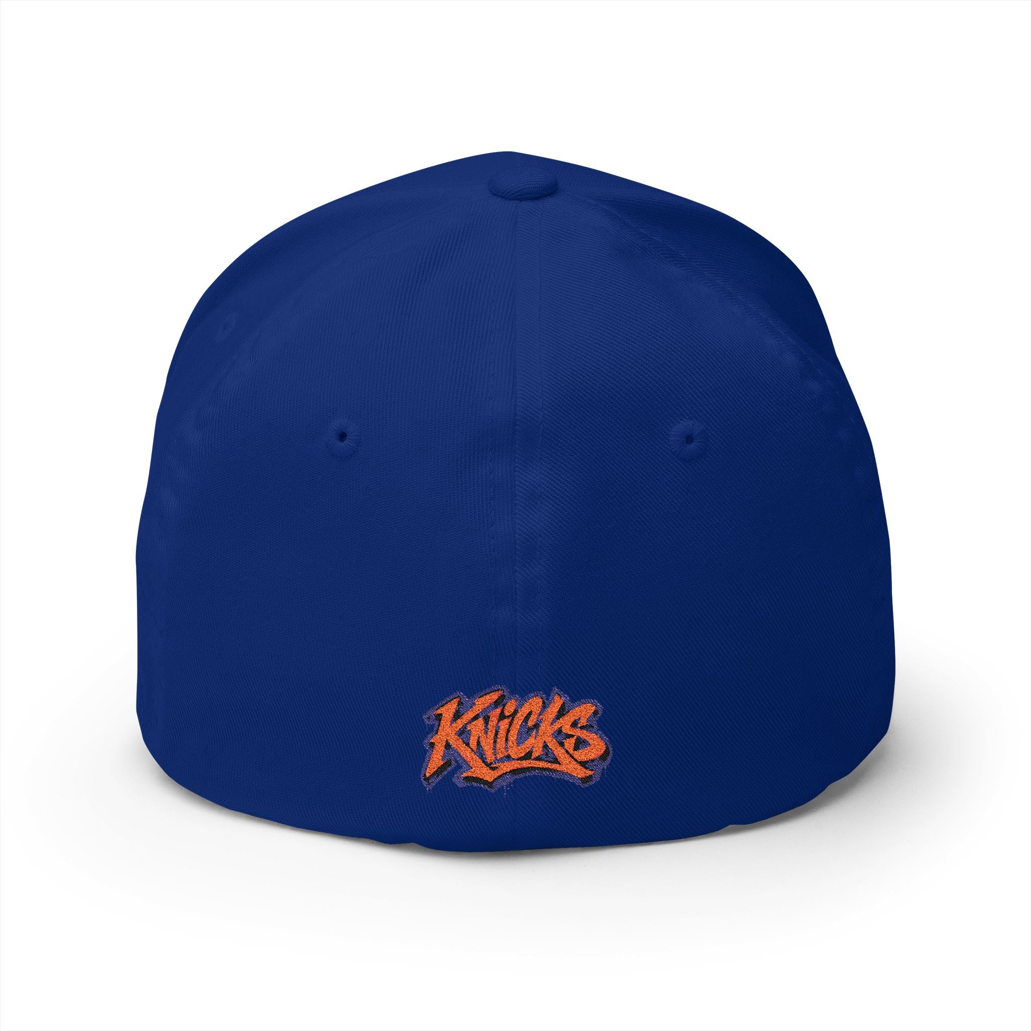 Knicks Graffiti Embroidered Cap — White Structured Baseball Hat
