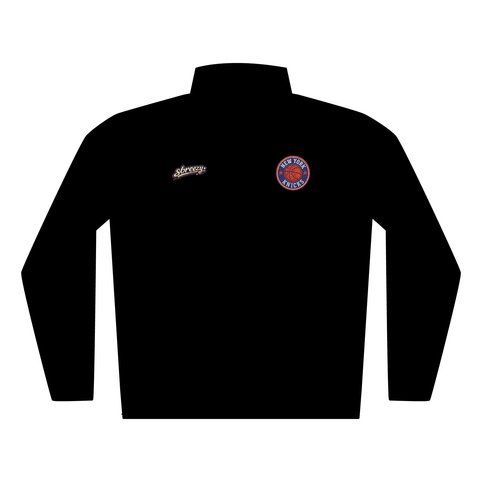 Knicks Quilted Full-Zip Jacket — Embroidered Club Patch