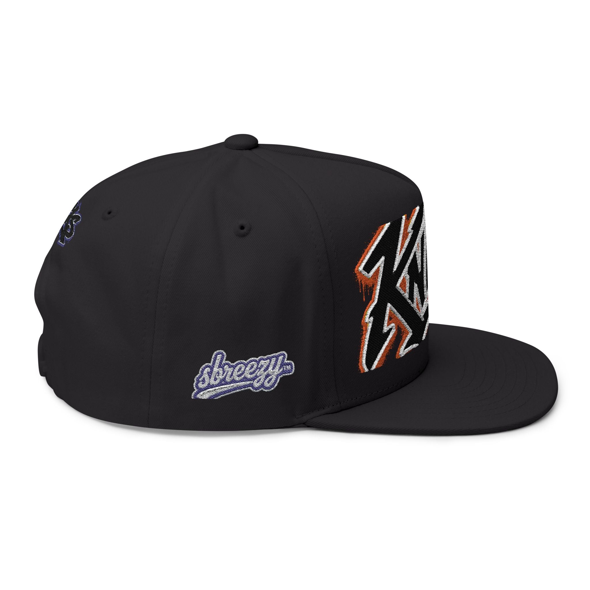 Knicks Embroidered Flat Bill Cap — Streetwear Snapback Hat