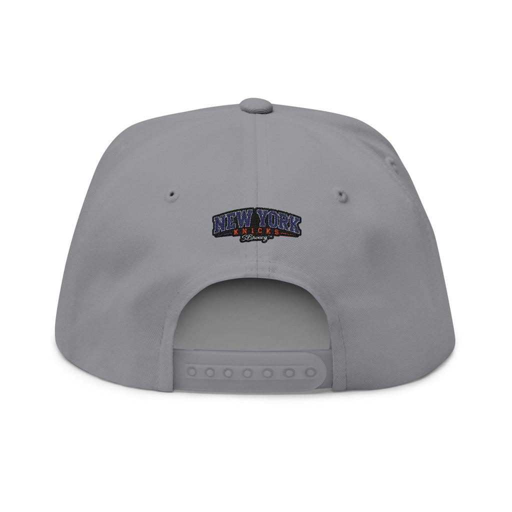 New York Knicks Embroidered Flat Bill Cap — NBA Basketball Snapback