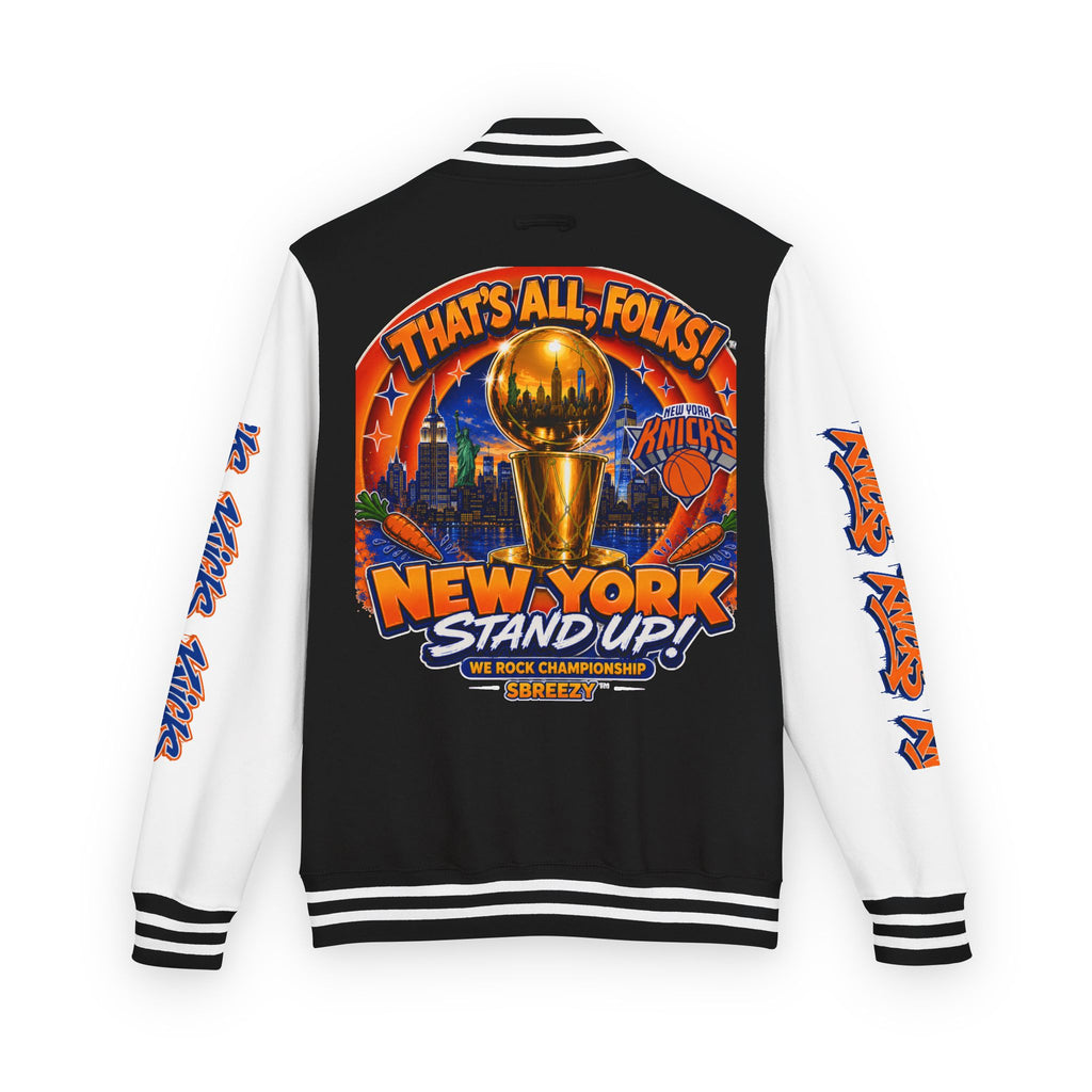 Knicks Championship Letterman Jacket — "That's All, Folks!" New York Stand Up