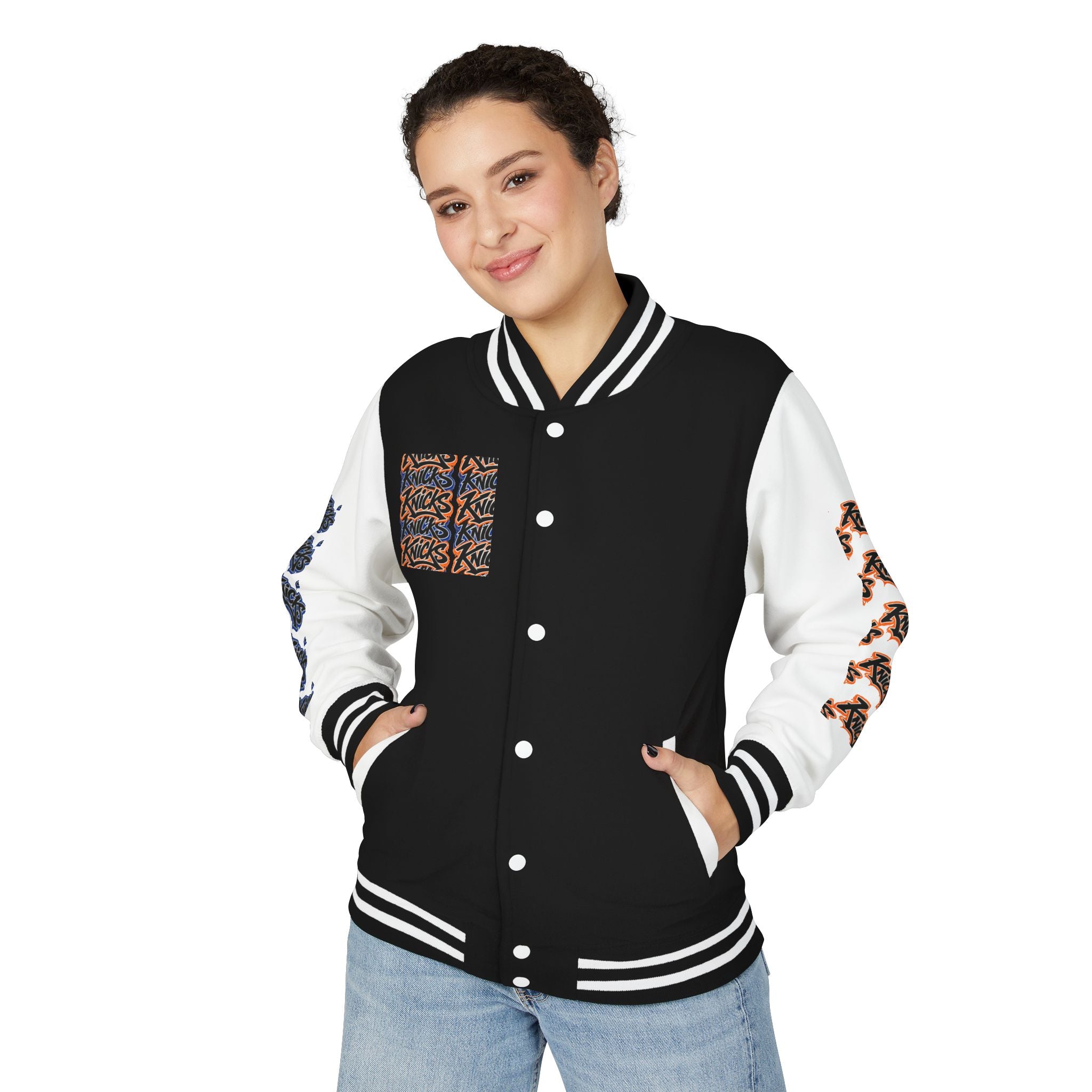 Knicks Graffiti Letterman Jacket