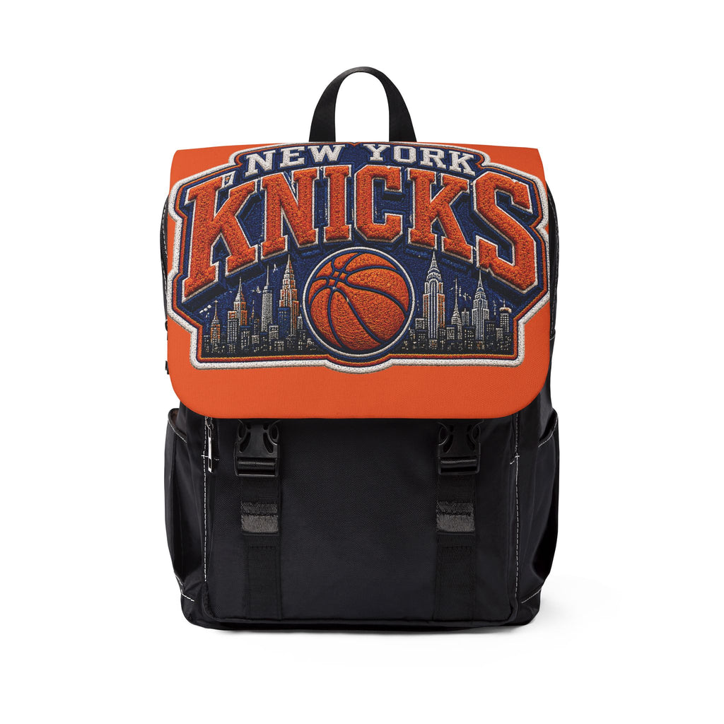 New York Knicks Logo Shoulder Backpack — Casual NBA Fan School Bag