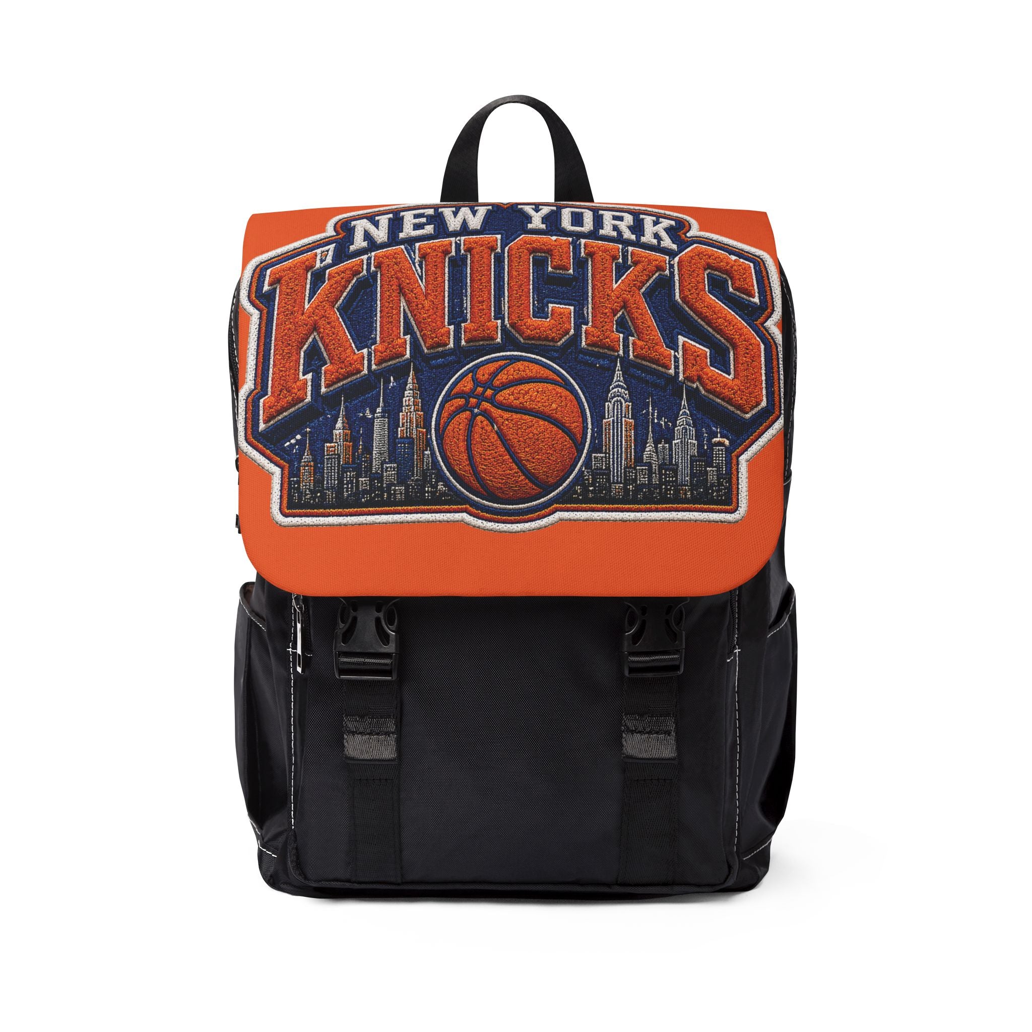 New York Knicks Logo Shoulder Backpack — Casual NBA Fan School Bag