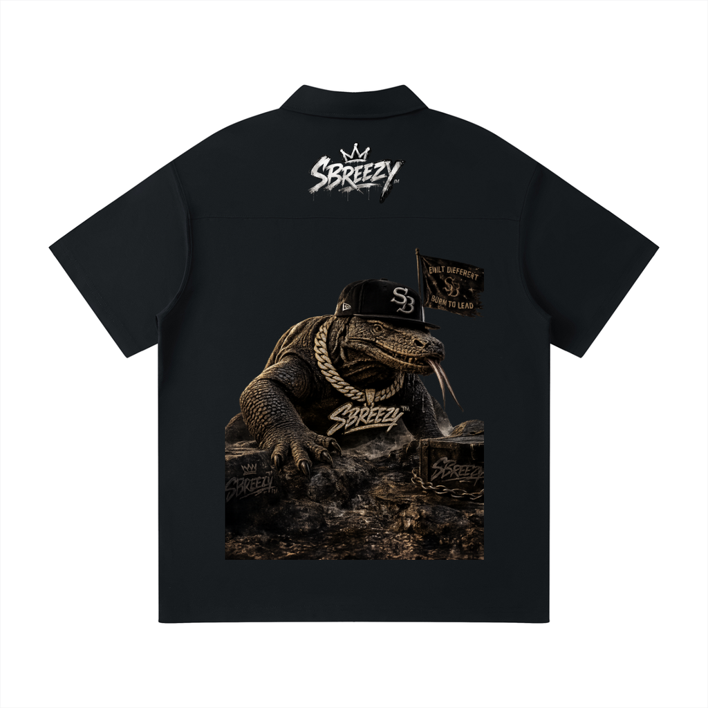 Sbreezy Komo Dragon Quarter-Zip Polo Shirt